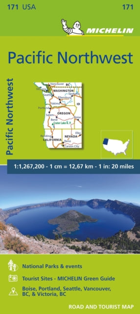 Cover image for 9782067190771 - Pacific Northwest - Zoom Map 171