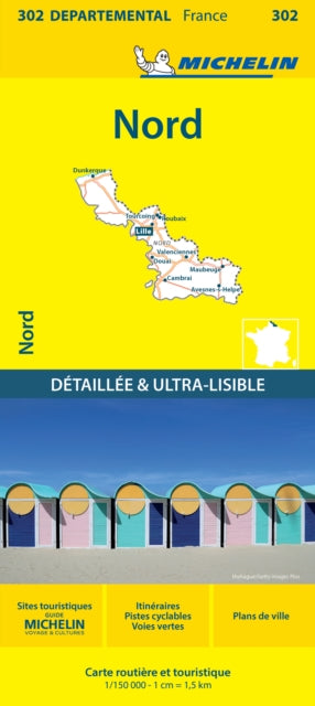 Supplemental image for 9782067202030 - Nord - Michelin Local Map 302