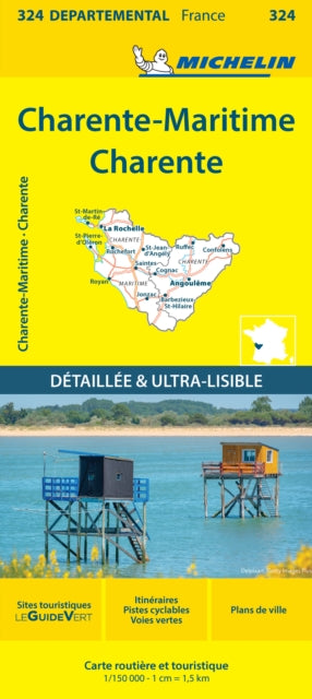 Cover image for 9782067202269 - Charente-Maritime Charente - Michelin Local Map 324