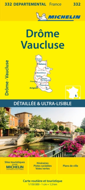 Cover image for 9782067202344 - Drome Vaucluse - Michelin Local Map 332