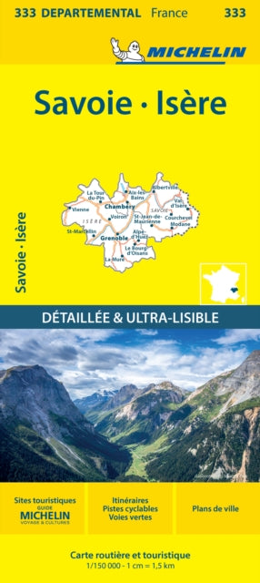 Cover image for 9782067202351 - Isere Savoie - Michelin Local Map 333
