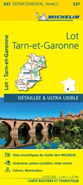 Supplemental image for 9782067202399 - Lot, Tarn-et-Garonne - Michelin Local Map 337