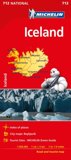 Cover image for 9782067211902 - Iceland - - Michelin National Map 750