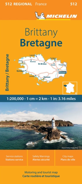 Supplemental image for 9782067258648 - Brittany - Michelin Regional Map 512