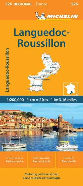 Supplemental image for 9782067258815 - Languedoc-Roussillon - Michelin Regional Map 526