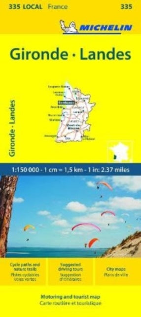 Supplemental image for 9782067258914 - Gironde, Landes - Michelin Local Map 335