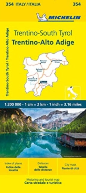 Cover image for 9782067258938 - Trentino - Michelin Local Map 354