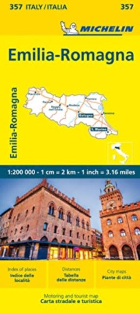 Supplemental image for 9782067258952 - Emilia Romagna - Michelin Local Map 357
