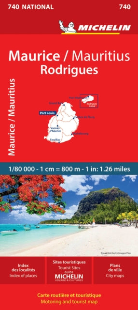 Supplemental image for 9782067259102 - Maurice (Mauritius) - Michelin National Map 740
