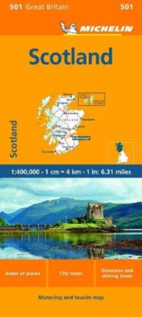 Cover image for 9782067259515 - Scotland - Michelin Regional Map 501