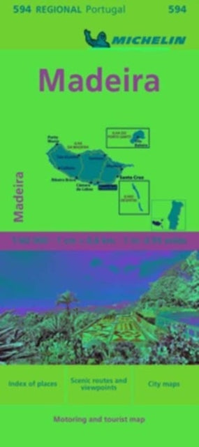 Cover image for 9782067259522 - Madeira - Michelin Regional Map 594