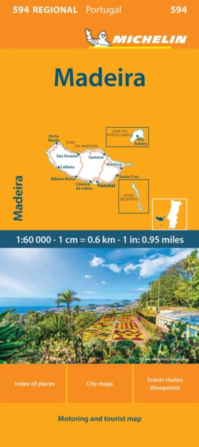 Supplemental image for 9782067259522 - Madeira - Michelin Regional Map 594