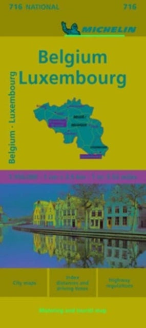 Cover image for 9782067259539 - Belgium & Luxembourg - Michelin National Map 716