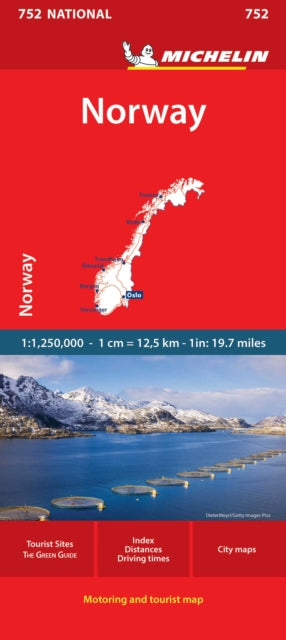 Supplemental image for 9782067259638 - Michelin Norway Map