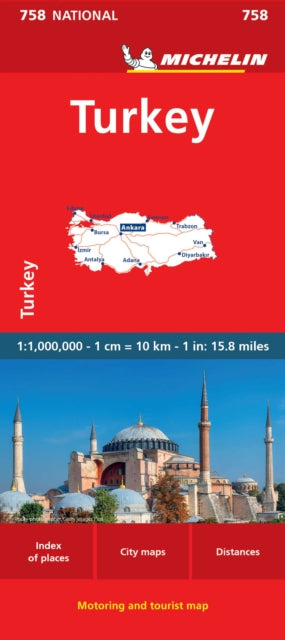Supplemental image for 9782067259652 - Turkey - Michelin National Map 758