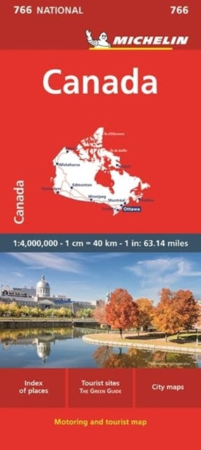 Cover image for 9782067259676 - Canada - Michelin National Map 766