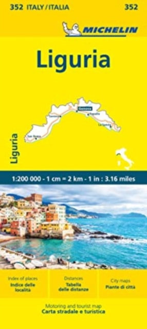 Cover image for 9782067259843 - Liguria - Michelin Local Map 352