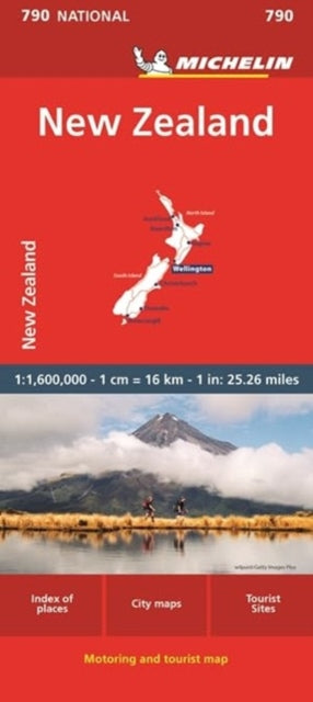 Cover image for 9782067259850 - New Zealand - Michelin National Map 790