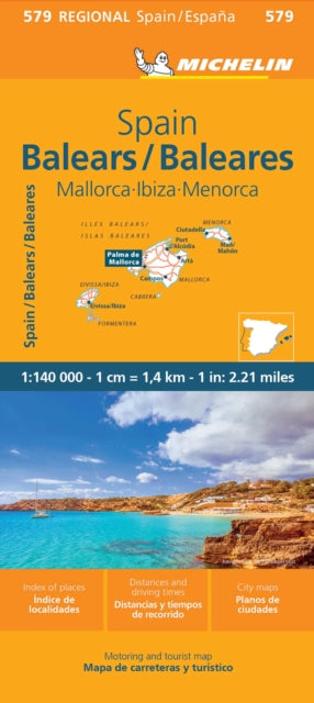 Supplemental image for 9782067259881 - Balears - Michelin Regional Map 579
