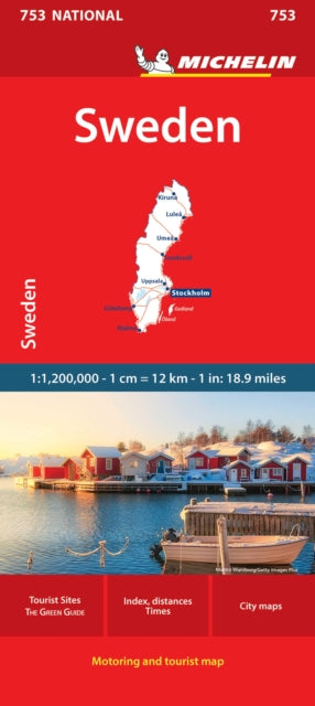 Supplemental image for 9782067259904 - Sweden - Michelin National Map 753
