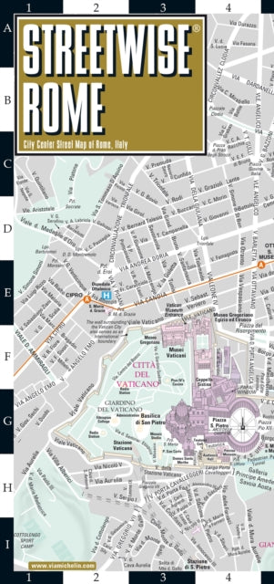Cover image for 9782067259935 - Streetwise Rome Map - Laminated City Center Street Map of Rome, Italy