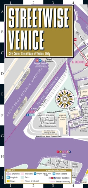 Cover image for 9782067259942 - Streetwise Venice Map - Laminated City Center Street Map of Venice, Italy