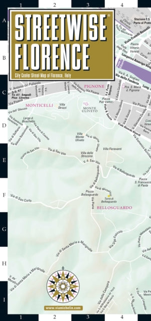 Supplemental image for 9782067259959 - Streetwise Florence Map - Laminated City Center Street Map of Florence, Italy