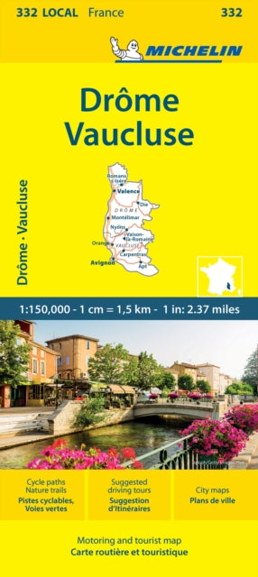 Supplemental image for 9782067262553 - Drome Vaucluse - Michelin Local Map 332