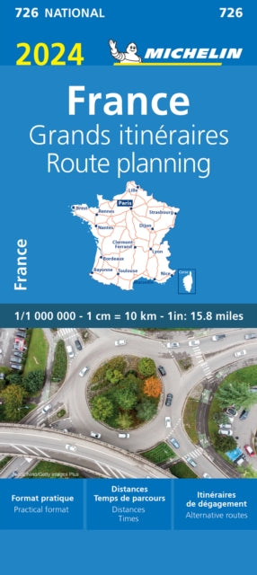 Cover image for 9782067262775 - France Route Planning 2024 - Michelin National Map 726