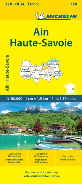 Cover image for 9782067262942 - Ain Haute-Savoie - Michelin Local Map 328