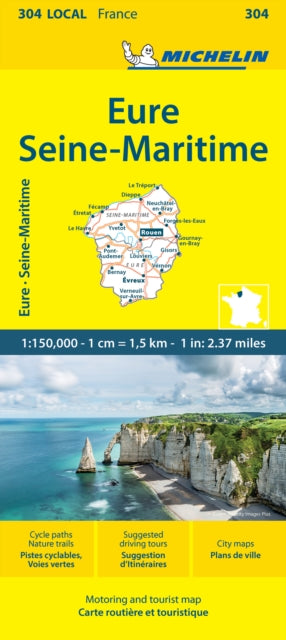 Supplemental image for 9782067262959 - Eure Seine-Maritime - Michelin Local Map 304