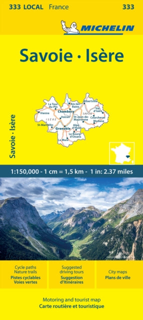 Cover image for 9782067263079 - Isere Savoie - Michelin Local Map 333