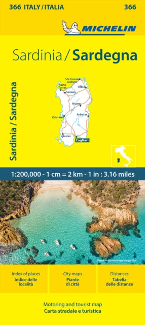 Supplemental image for 9782067263093 - Sardinia - Michelin Local Map 366