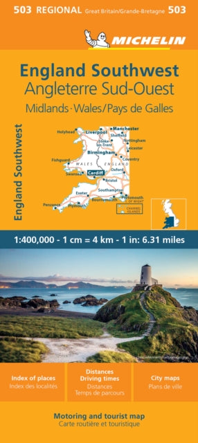 Supplemental image for 9782067263970 - Wales - Michelin Regional Map 503