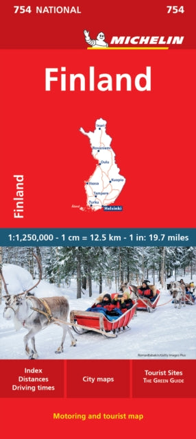 Cover image for 9782067263994 - Finland - Michelin National Map 754