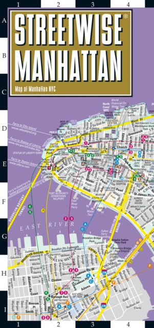 Cover image for 9782067264205 - Streetwise Manhattan Map - Laminated City Center Street Map of Manhattan, New York