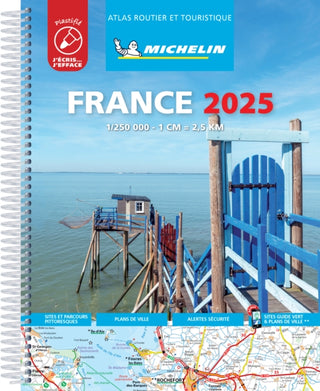Supplemental image for 9782067265035 - France 2025 - Tourist & Motoring Atlas Laminated Spiral