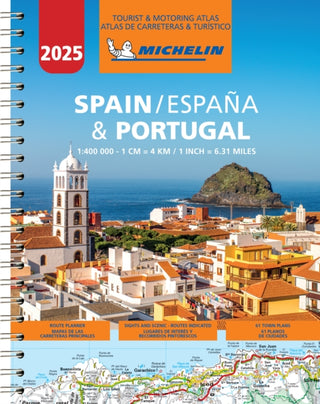 Supplemental image for 9782067265202 - Spain & Portugal 2025 - Tourist and Motoring Atlas (A4-Spiral)