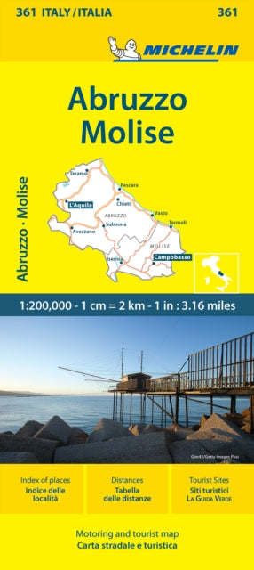 Supplemental image for 9782067268012 - Abruzzo & Molise - Michelin Local Map 361