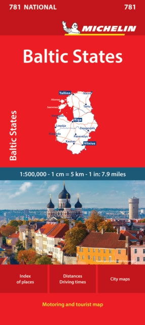 Cover image for 9782067268081 - Baltic States - Michelin National Map 781