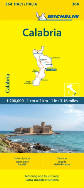 Cover image for 9782067268098 - Calabria - Michelin Local Map 364