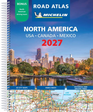 Cover image for 9782067272187 - USA - Canada - Mexico 2027 Road Atlas (A4-Spiral)