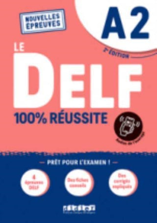 Cover image for 9782278102525 - Le DELF A2 100% Reussite - edition 2022-2023