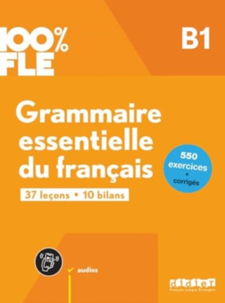 Cover image for 9782278109258 - 100% FLE - Grammaire essentielle du francais B1 + online audio + didierfle.app