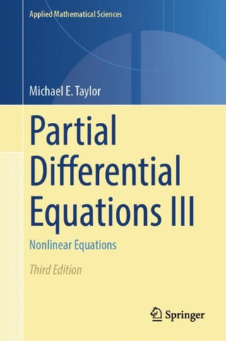Cover image for 9783031339271 - Partial Differential Equations III