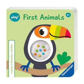Cover image for 9783380970040 - Ravensburger Play+ Infant & Toddler - Ready, Steady Shake - First Animals
