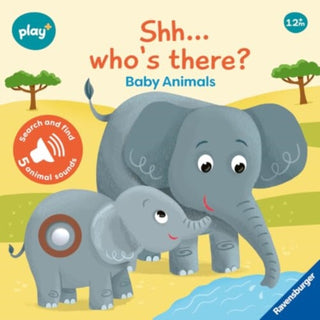 Cover image for 9783380970095 - Ravensburger Play+ Infant & Toddler - Shh, Who's there? Baby Animals My First Seek and Find Sound Book