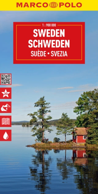 Cover image for 9783575017673 - Sweden Marco Polo Map