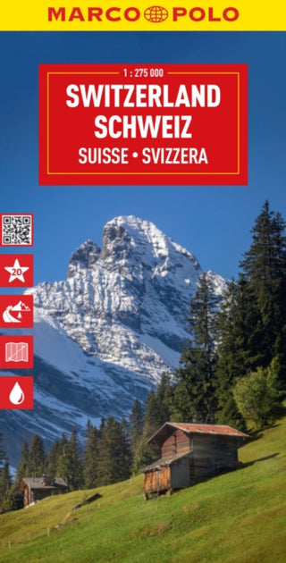 Cover image for 9783575017680 - Switzerland Marco Polo Map