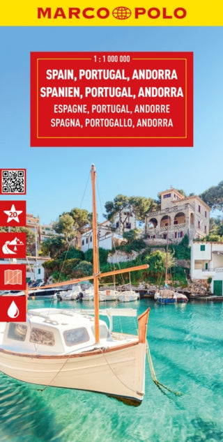 Supplemental image for 9783575017697 - Spain & Portugal Marco Polo Map